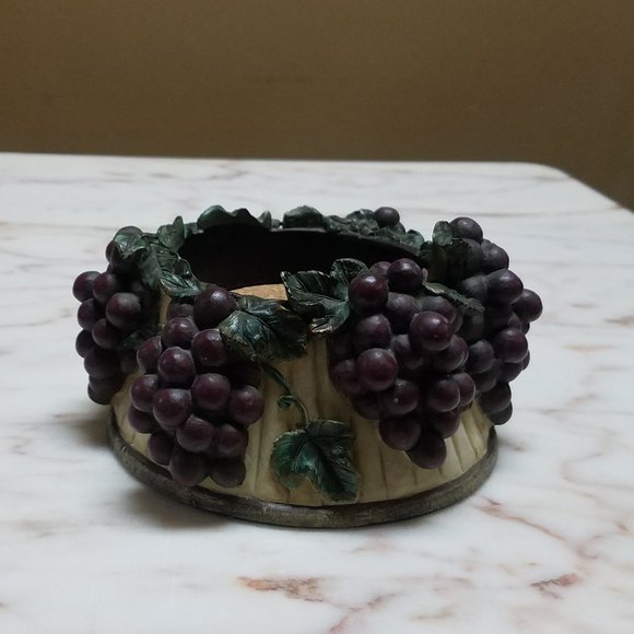 Grape Vine Resin Bella Casa by Ganz Candle Holder - Picture 2 of 6